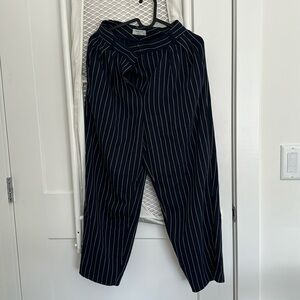 Babaton Striped pant navy/white